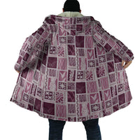 Vintage Aloha Block Quilt Cloak Pink Inspired Lei Motifs - Polynesian Pride