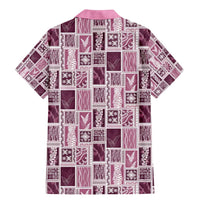 Vintage Aloha Block Quilt Family Matching Mermaid Dress and Hawaiian Shirt Pink Inspired Lei Motifs LT9 - Polynesian Pride
