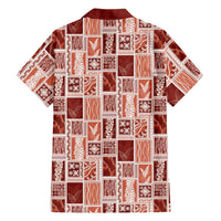 Vintage Aloha Block Quilt Family Matching Mermaid Dress and Hawaiian Shirt Red Inspired Lei Motifs LT9 - Polynesian Pride