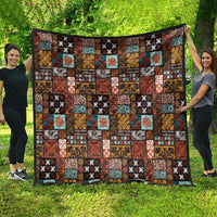 Vintage Hawaiian Quilting Patterns Quilt Brown Style Tribal Fabric Patchwork - Polynesian Pride