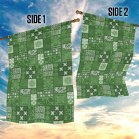 Vintage Hawaiian Quilting Patterns Garden Flag Green Style Tribal Fabric Patchwork - Polynesian Pride