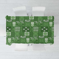 Vintage Hawaiian Quilting Patterns Tablecloth Green Style Tribal Fabric Patchwork - Polynesian Pride