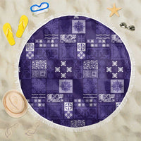 Vintage Hawaiian Quilting Patterns Beach Blanket Purple Style Tribal Fabric Patchwork - Polynesian Pride