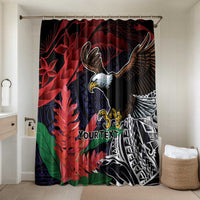 American Samoa Bald Eagle Personalized Bathroom Set Samoa Muamua Le Atua - Polynesian Pride