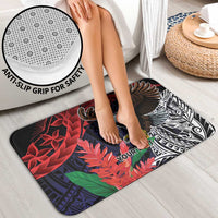 American Samoa Bald Eagle Personalized Bathroom Set Samoa Muamua Le Atua - Polynesian Pride