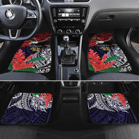 American Samoa Bald Eagle Personalized Car Mats Samoa Muamua Le Atua