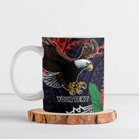 American Samoa Bald Eagle Personalized Ceramic Mug Samoa Muamua Le Atua - Polynesian Pride