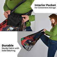 American Samoa Bald Eagle Personalized Grocery Bag Samoa Muamua Le Atua