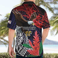 American Samoa Bald Eagle Personalized Hawaiian Shirt Samoa Muamua Le Atua LT9 - Polynesian Pride