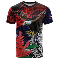 American Samoa Bald Eagle Personalized T Shirt Samoa Muamua Le Atua