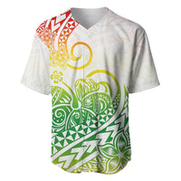 Polynesian Baseball Jersey Tribal Tattoo Gradient 02 Screen Color LT9 - Polynesian Pride