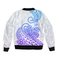 Polynesian Bomber Jacket Tribal Tattoo Gradient 04 Screen Color LT9 - Polynesian Pride