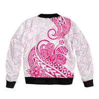 Polynesian Bomber Jacket Tribal Tattoo Pink Screen Color LT9 - Polynesian Pride