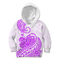 Polynesian Kid Hoodie Tribal Tattoo Purple Screen Color LT9 Hoodie Purple - Polynesian Pride