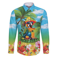 Always 5 O'clock Family Matching Off Shoulder Short Dress and Hawaiian Shirt Hawaiian Tropical Parrot - Polynesian Pride
