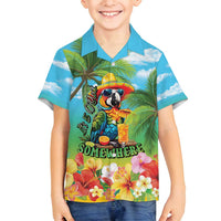 Always 5 O'clock Family Matching Puletasi and Hawaiian Shirt Hawaiian Tropical Parrot - Polynesian Pride