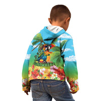 Always 5 O'clock Kid Hoodie Hawaiian Tropical Parrot - Polynesian Pride