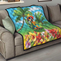 Always 5 O'clock Quilt Hawaiian Tropical Parrot - Polynesian Pride