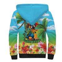 Always 5 O'clock Sherpa Hoodie Hawaiian Tropical Parrot - Polynesian Pride