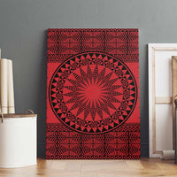 All Red Tonga Malo e lelei Canvas Wall Art Vintage Ngatu Tribal Pattern LT9 - Polynesian Pride