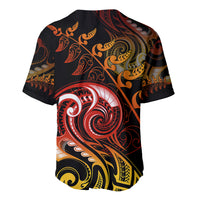 New Zealand Baseball Jersey Aotearoa Kiwi Bird Maori Fern Tattoo Arty LT9 - Polynesian Pride