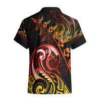 New Zealand Hawaiian Shirt Aotearoa Manaia Maori Fern Tattoo Arty LT9 - Polynesian Pride