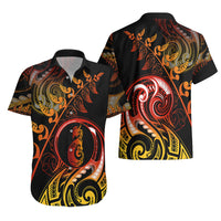 New Zealand Hawaiian Shirt Aotearoa Manaia Maori Fern Tattoo Arty LT9 - Polynesian Pride