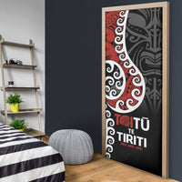 Honour The Treaty New Zealand Door Cover Toitu Te Tiriti Ake Ake Ake - Polynesian Pride