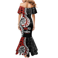 Honour The Treaty New Zealand Family Matching Mermaid Dress and Hawaiian Shirt Toitu Te Tiriti Ake!Ake!Ake! LT9 - Polynesian Pride