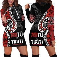Honour The Treaty New Zealand Hoodie Dress Toitu Te Tiriti Ake!Ake!Ake!