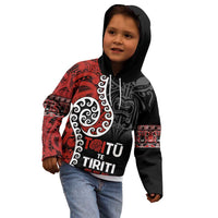 Honour The Treaty New Zealand Kid Hoodie Toitu Te Tiriti Ake!Ake!Ake!