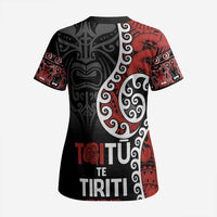 Honour The Treaty New Zealand Scrub Top Toitu Te Tiriti Ake Ake Ake - Polynesian Pride