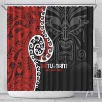 Honour The Treaty New Zealand Shower Curtain Toitu Te Tiriti Ake!Ake!Ake! LT9 - Polynesian Pride