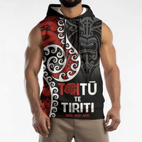 Honour The Treaty New Zealand Sleeveless Hoodie Toitu Te Tiriti Ake Ake Ake LT9 - Polynesian Pride