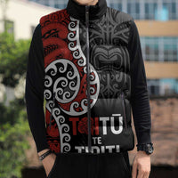 Honour The Treaty New Zealand Sleeveless Puffer Jacket Toitu Te Tiriti Ake Ake Ake LT9 - Polynesian Pride