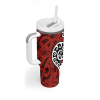 Honour The Treaty New Zealand Tumbler With Handle Toitu Te Tiriti Ake!Ake!Ake! LT9 - Polynesian Pride