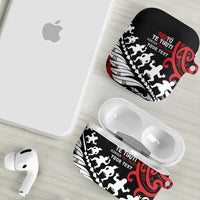 Honour The Treaty New Zealand Personalised AirPods Case Toitu Te Tiriti Half Fern Haka Dance LT9 - Polynesian Pride