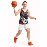 Honour The Treaty New Zealand Personalised Basketball Jersey Toitu Te Tiriti Half Fern Haka Dance LT9 - Polynesian Pride