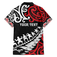 Honour The Treaty New Zealand Personalised Family Matching Tank Maxi Dress and Hawaiian Shirt Toitu Te Tiriti Half Fern with Haka dance LT9 - Polynesian Pride