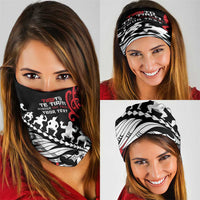 Honour The Treaty New Zealand Neck Gaiter Toitu Te Tiriti Half Fern Haka Dance LT9