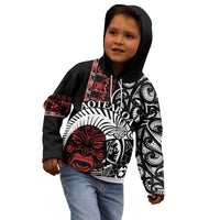 Honour The Treaty New Zealand Personalised Kid Hoodie Toitu Te Tiriti Indigenous Maori Face