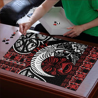 Honour The Treaty New Zealand Personalised Puzzle Toitu Te Tiriti Indigenous Maori Face - Polynesian Pride