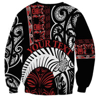Honour The Treaty New Zealand Personalised Sweatshirt Toitu Te Tiriti Indigenous Maori Face LT9 - Polynesian Pride