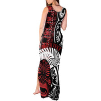 Honour The Treaty New Zealand Personalised Tank Maxi Dress Toitu Te Tiriti Indigenous Maori Face