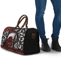 Honour The Treaty New Zealand Personalised Travel Bag Toitu Te Tiriti Indigenous Maori Face - Polynesian Pride