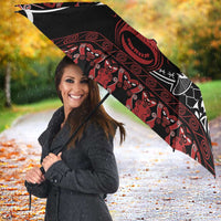 Honour The Treaty New Zealand Personalised Umbrella Toitu Te Tiriti Indigenous Maori Face - Polynesian Pride
