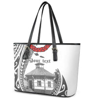Samoa Mau Movement House Personalised Leather Tote Bag Fa'a Samoa The Samoan Way