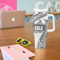 Samoa Mau Movement House Personalised Tumbler With Handle Fa'a Samoa The Samoan Way LT9 - Polynesian Pride