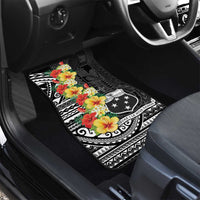 Samoa Tribal Hibiscus Flowers Car Mats