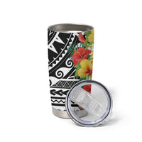 Samoa Tribal Hibiscus Flowers Tumbler Cup
